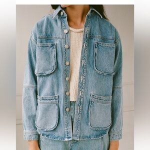Shaina Mote Workwear Superwash Blue Denim Jacket XS